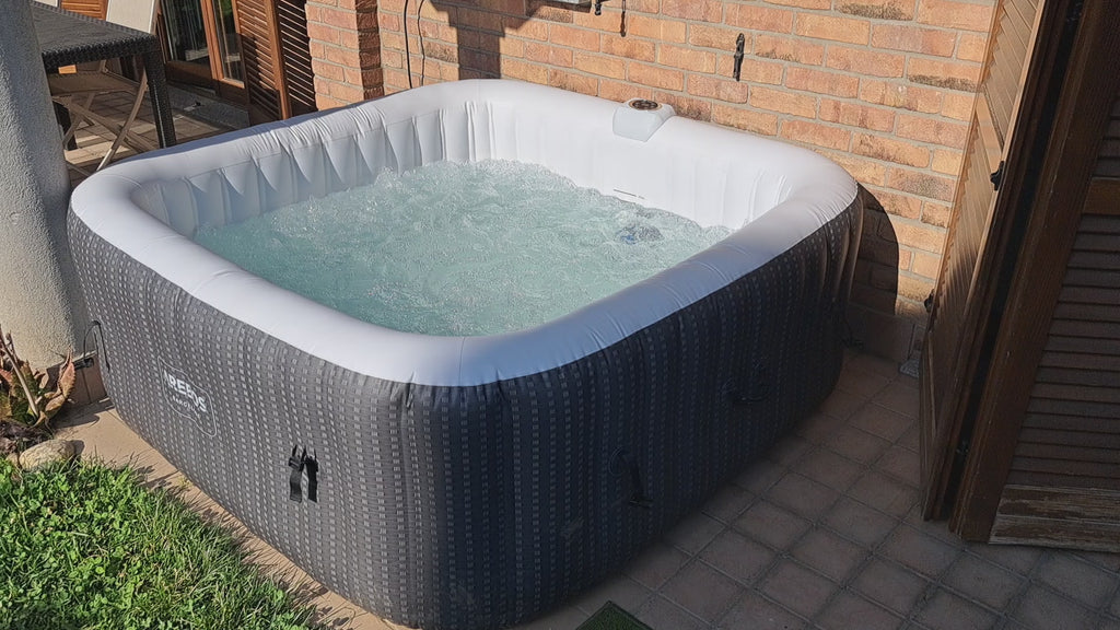 Idromassaggio In-Outdoor Piscina Benessere Massaggio Gonfiabile con LED